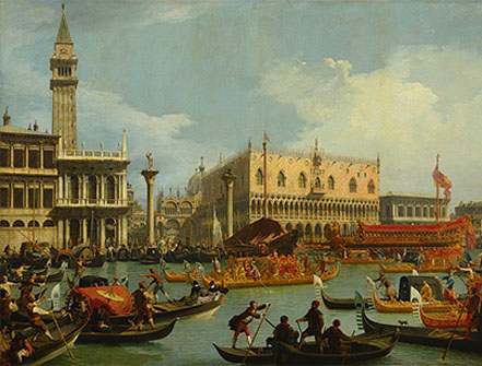 Le Bucentaure retournant au Môle de Canaletto